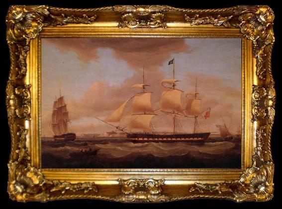 framed  Thomas Whitcombe H.C.S Duchess of Atholl on her amaiden voyage, ta009-2